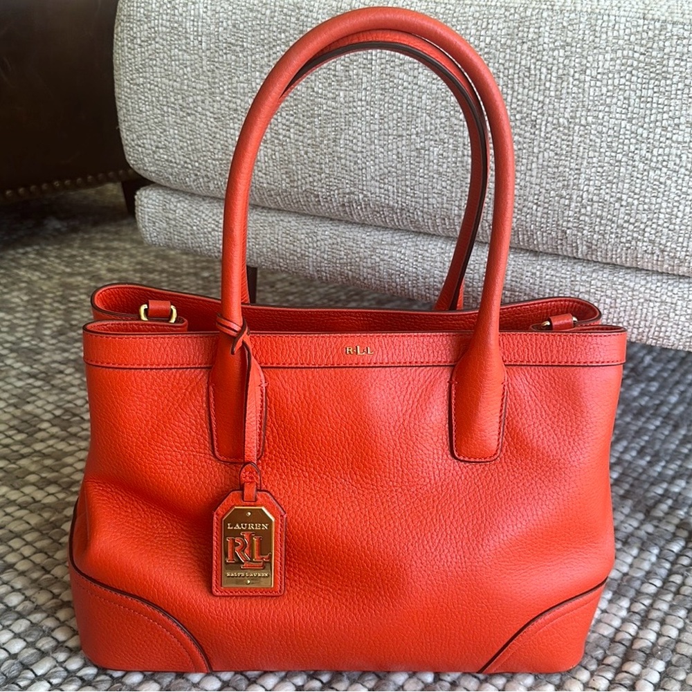 Ralph Lauren Neon Orange Bag - Picture 2 of 8